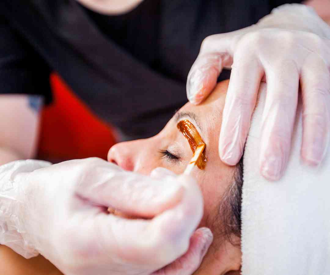 brow wax to an actual waxing picture